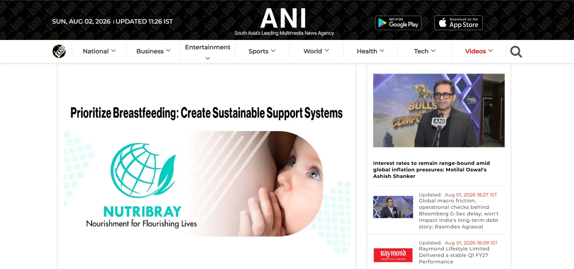 World Breastfeeding Week 2026: Nutribray Advocates for Better Nutrition, Care & Breastfeeding Awareness
