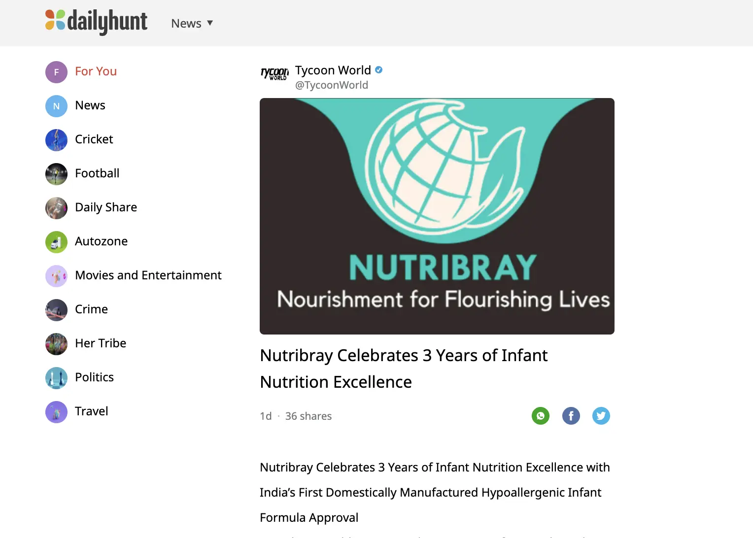 Nutribray Celebrates 3 Years of Infant Nutrition Excellence