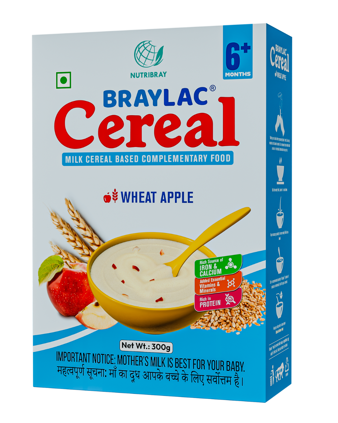 Braylac Wheat Apple Cereal